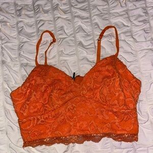 Bebe Vibrant Orange Top